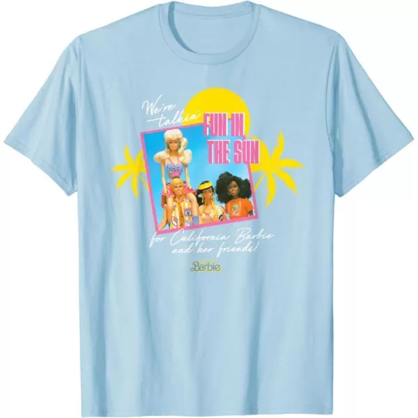 Barbie  Fun in the Sun TShirtBaby Blue