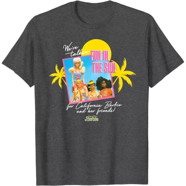 Barbie  Fun in the Sun TShirtDark Heather Grey