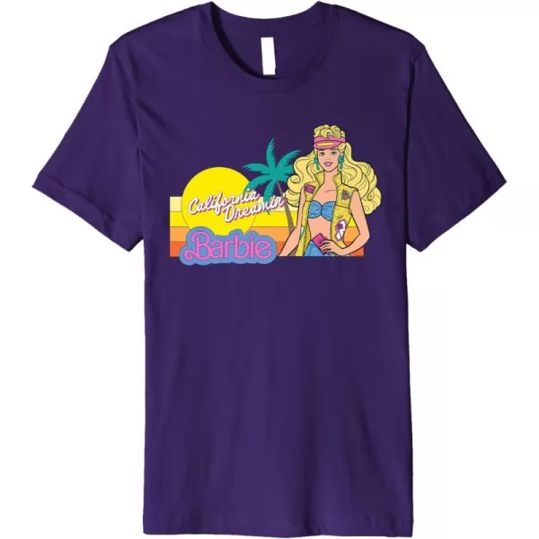 Barbie  Retro California Dreamin Premium TShirtPurple