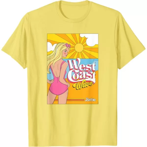 Barbie  West Coast Wave Sunset TShirtLemon Yellow