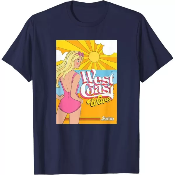 Barbie  West Coast Wave Sunset TShirtNavy Blue