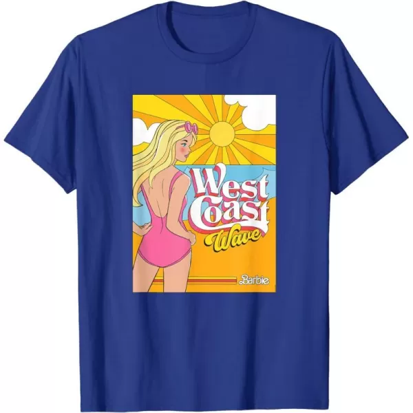 Barbie  West Coast Wave Sunset TShirtRoyal Blue