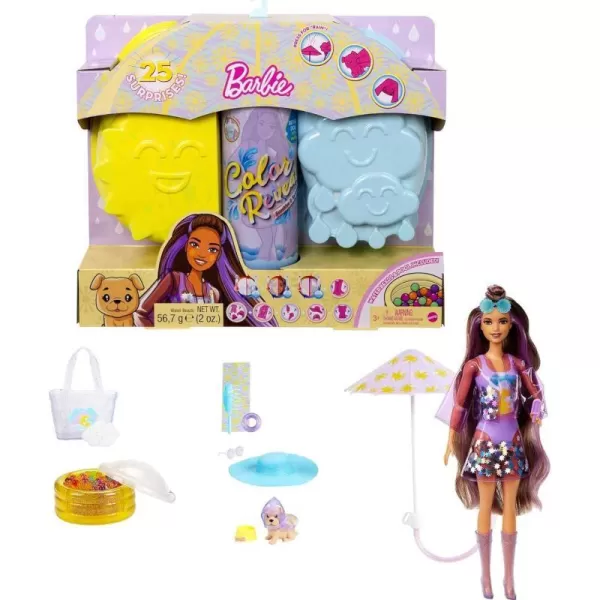 Barbie Color Reveal Doll with 7 Surprises Color Change and Accessories Sunshine and Sprinkles Series Styles May VaryBarbie Color Reveal Doll with 7 Surprises Color Change and Accessories Sunshine and Sprinkles Series Styles May Vary