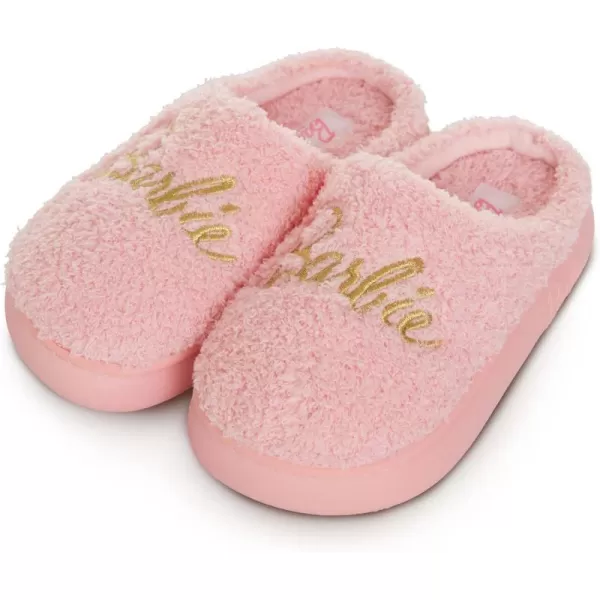 Barbie Kids Slippers Gifts for Girls Extra Cozy Fuzzy House Slippers Slip OnPink