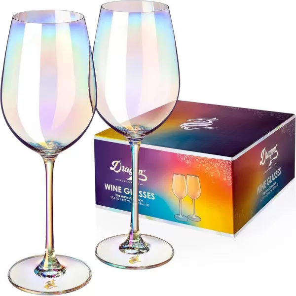 Dragon Glassware x Barbie Wine Glasses Dreamhouse Collection As Seen in Barbie The Movie Gold with Pink Crystal Glass 175 oz Capacity Set of 22 Count Pack of 1 Iridescent