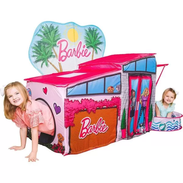 Sunny Days Entertainment Barbie Dreamhouse Pop Up Tent  Over 7 Feet Long  Includes Ball Pit and 20 Play BallsSunny Days Entertainment Barbie Dreamhouse Pop Up Tent  Over 7 Feet Long  Includes Ball Pit and 20 Play Balls