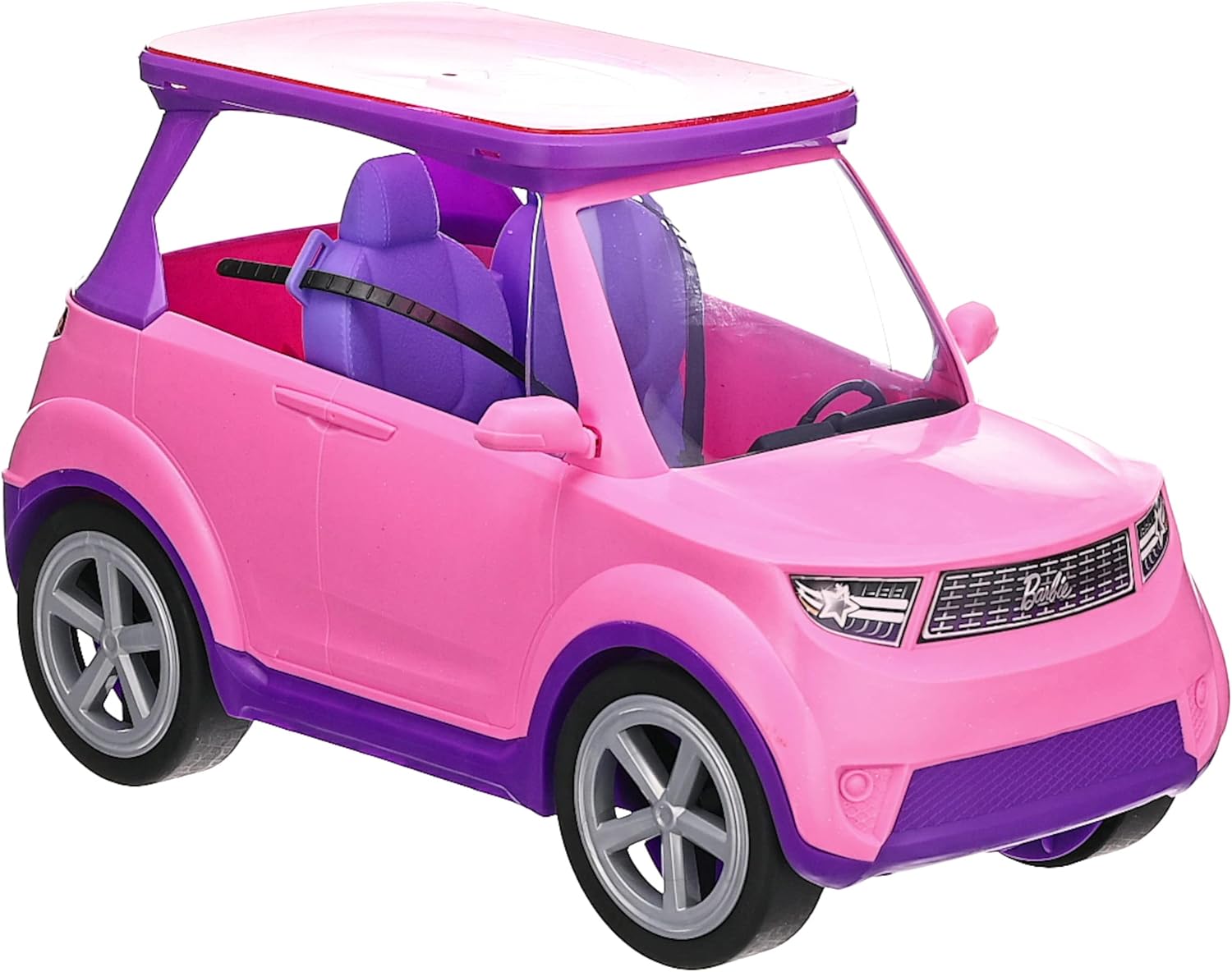 Barbie Big City Big Dreams Transforming Vehicle Playset Pink 2Seater SUV Reveals Stage Drum Set amp ConcertThemed Accessories Gift for 3 to 7 Year OldsSingle