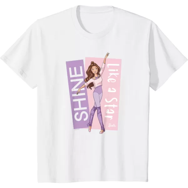 Barbie  Ballerina Barbie  Purple Leotard Shine Like a Star TShirtWhite