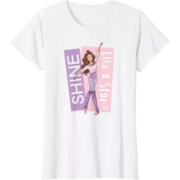 Barbie  Ballerina Barbie  Purple Leotard Shine Like a Star TShirtWhite