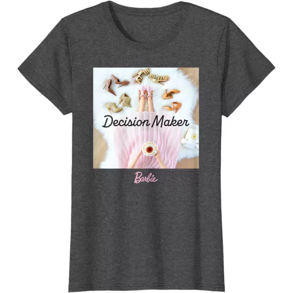 Barbie  Decision Maker TShirtDark Heather Grey