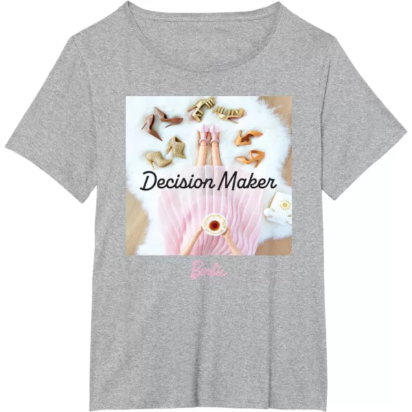 Barbie  Decision Maker TShirtHeather Grey