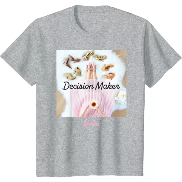 Barbie  Decision Maker TShirtHeather Grey