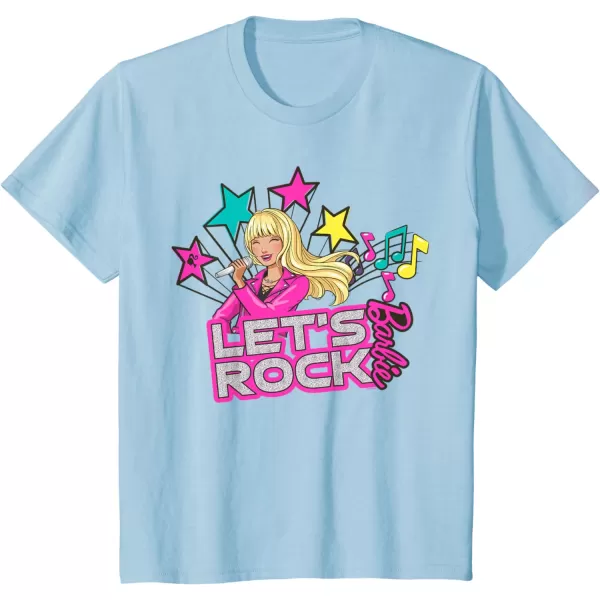 Barbie  Lets Rock Popstar TShirtBaby Blue