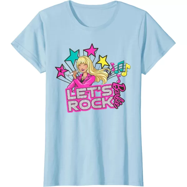 Barbie  Lets Rock Popstar TShirtBaby Blue