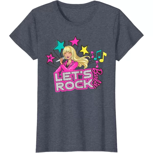 Barbie  Lets Rock Popstar TShirtHeather Blue