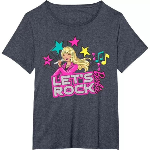 Barbie  Lets Rock Popstar TShirtHeather Blue