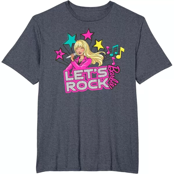 Barbie  Lets Rock Popstar TShirtHeather Blue