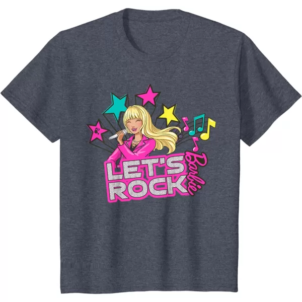 Barbie  Lets Rock Popstar TShirtHeather Blue