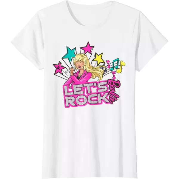 Barbie  Lets Rock Popstar TShirtWhite