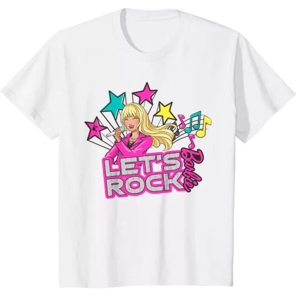 Barbie  Lets Rock Popstar TShirtWhite