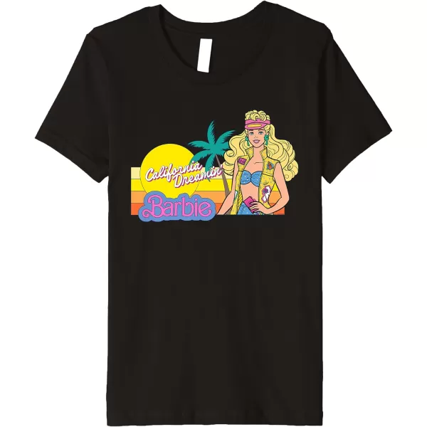 Barbie  Retro California Dreamin Premium TShirtBlack