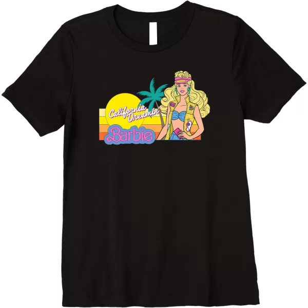 Barbie  Retro California Dreamin Premium TShirtBlack