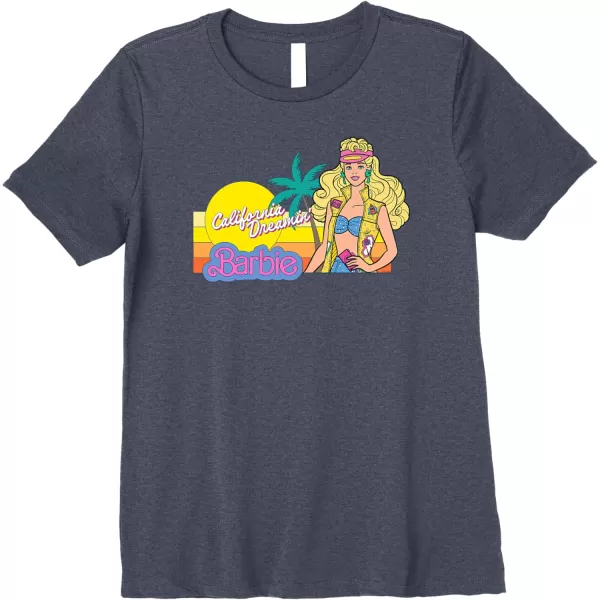 Barbie  Retro California Dreamin Premium TShirtHeather Blue