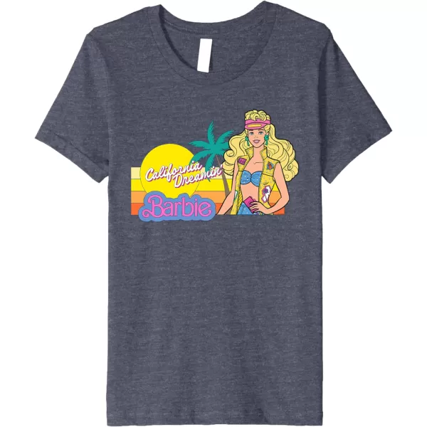 Barbie  Retro California Dreamin Premium TShirtHeather Blue