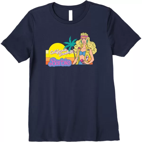 Barbie  Retro California Dreamin Premium TShirtNavy Blue