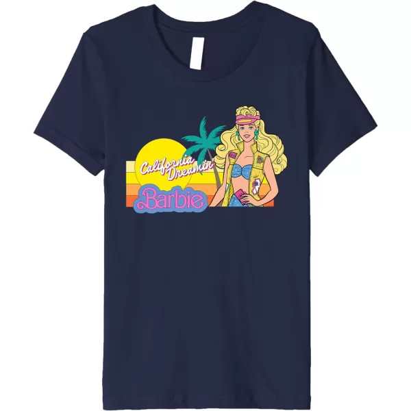 Barbie  Retro California Dreamin Premium TShirtNavy Blue