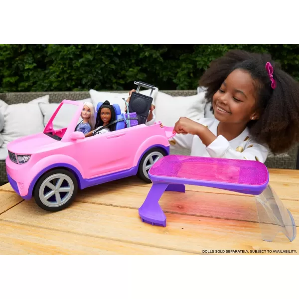 Barbie Big City Big Dreams Transforming Vehicle Playset Pink 2Seater SUV Reveals Stage Drum Set amp ConcertThemed Accessories Gift for 3 to 7 Year OldsSingle