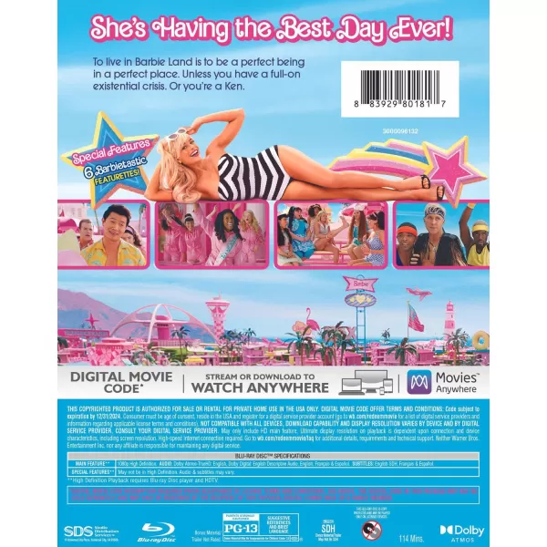 Barbie BluRay  DigitalBarbie BluRay  Digital