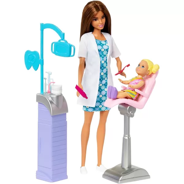 Barbie Careers Blonde Dentist Doll And Playset With Accessories Medical Doctor Set Barbie ToysBrunette