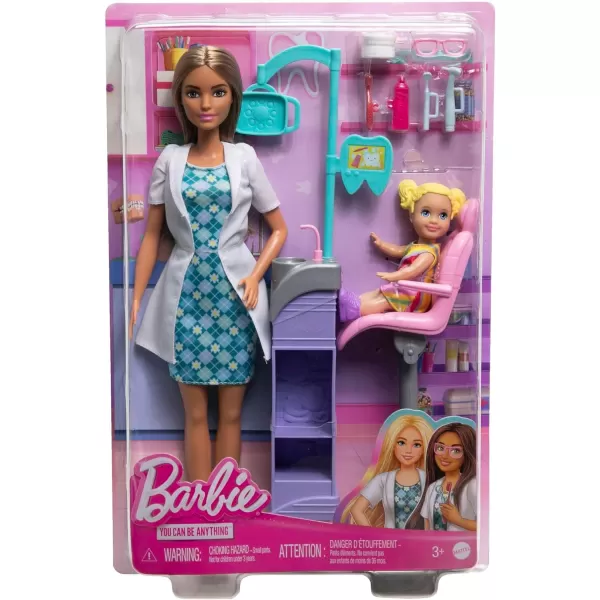 Barbie Careers Blonde Dentist Doll And Playset With Accessories Medical Doctor Set Barbie ToysBrunette