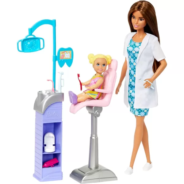 Barbie Careers Blonde Dentist Doll And Playset With Accessories Medical Doctor Set Barbie ToysBrunette