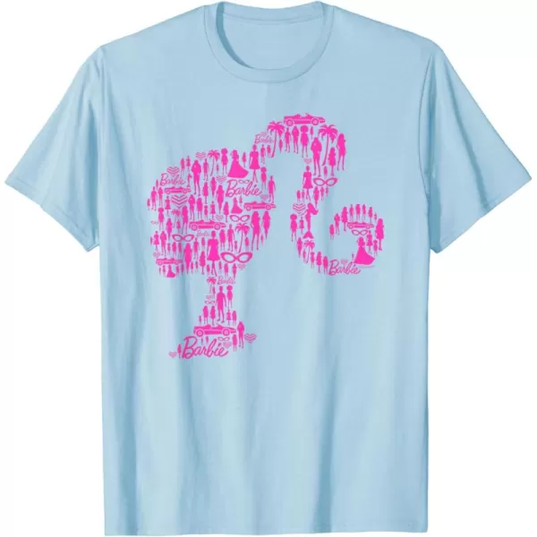 Barbie Classic Silhouette TShirtBaby Blue