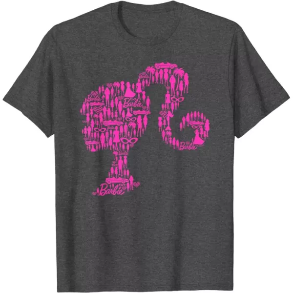 Barbie Classic Silhouette TShirtDark Heather Grey