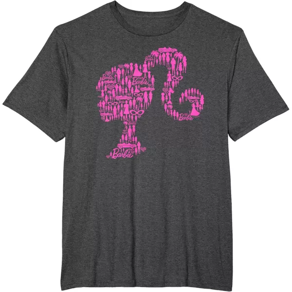 Barbie Classic Silhouette TShirtDark Heather Grey