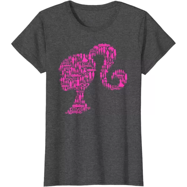 Barbie Classic Silhouette TShirtDark Heather Grey