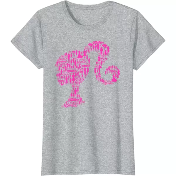 Barbie Classic Silhouette TShirtHeather Grey