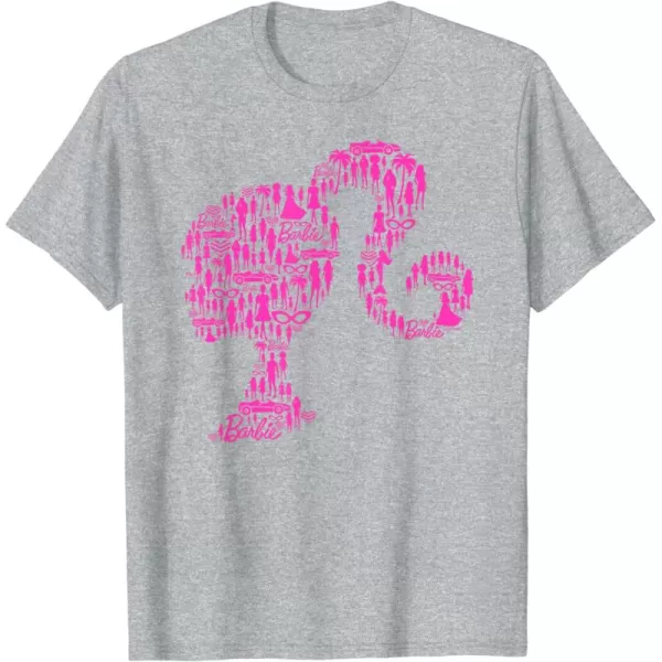 Barbie Classic Silhouette TShirtHeather Grey