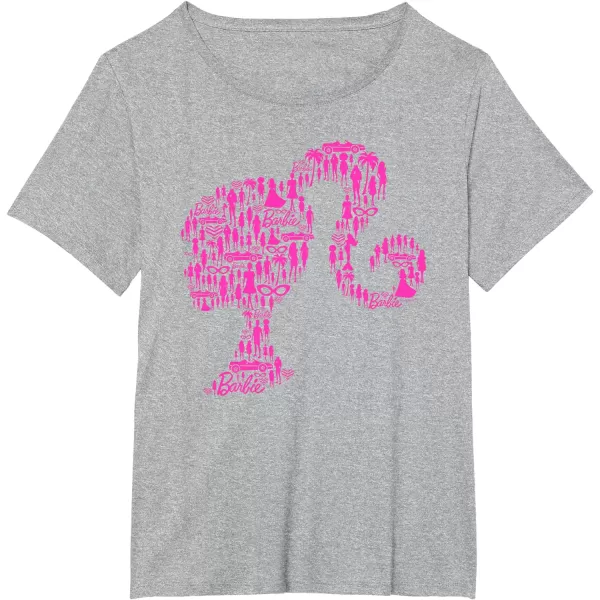 Barbie Classic Silhouette TShirtHeather Grey