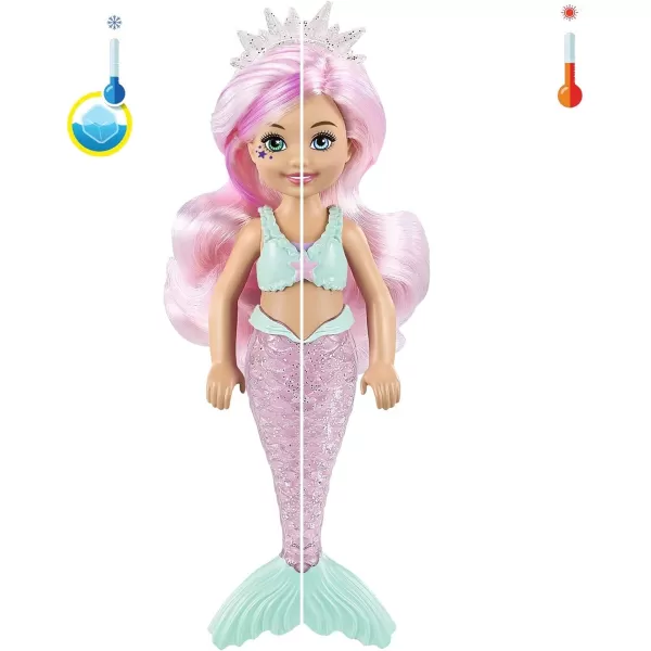 Barbie Color Reveal Chelsea Doll with 6 Surprises Water Reveals Dolls Look amp Creates Color Change on Leotard GraphicMermaid Series