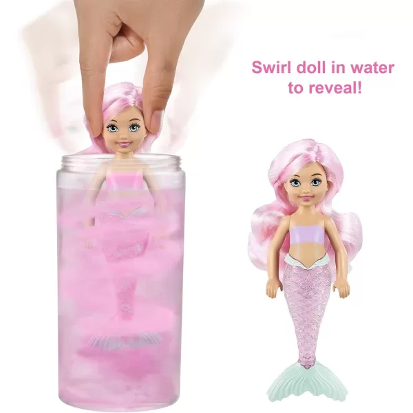 Barbie Color Reveal Chelsea Doll with 6 Surprises Water Reveals Dolls Look amp Creates Color Change on Leotard GraphicMermaid Series