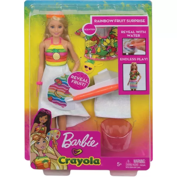 Barbie Crayola Rainbow Fruit Surprise Doll amp FashionsBarbie Crayola Rainbow Fruit Surprise Doll amp Fashions