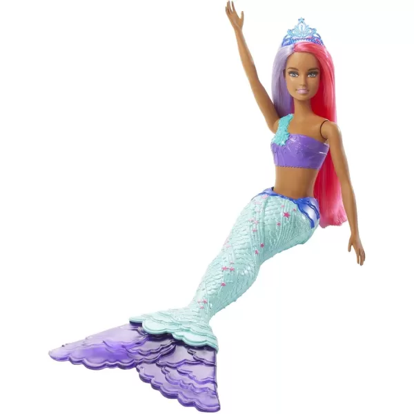 Barbie Dreamtopia Mermaid Doll 12inch Pink and Purple Hair with Tiara Gift for 3 to 7 Year OldsBarbie Dreamtopia Mermaid Doll 12inch Pink and Purple Hair with Tiara Gift for 3 to 7 Year Olds