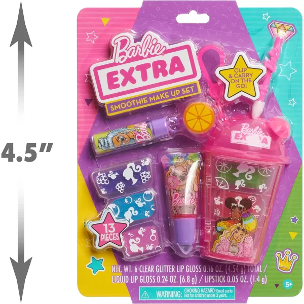 Barbie Extra Smoothie Makeup Set 13piece Dress Up and Pretend Play Set Kids Toys for Ages 5 Up by Just PlayBarbie Extra Smoothie Makeup Set 13piece Dress Up and Pretend Play Set Kids Toys for Ages 5 Up by Just Play