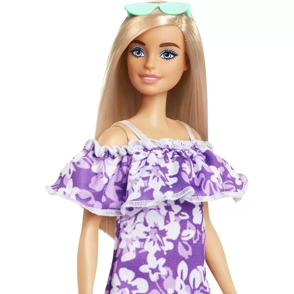 Barbie Loves The Ocean BeachThemed Doll 115inch Blonde Made from Recycled Plastics Wearing Fashion amp Accessories Gift for 3 to 7 Year OldsFashionRuffle