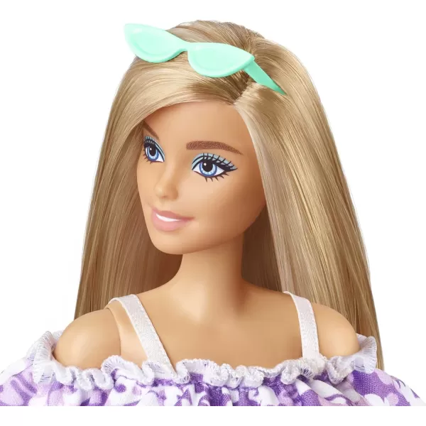 Barbie Loves The Ocean BeachThemed Doll 115inch Blonde Made from Recycled Plastics Wearing Fashion amp Accessories Gift for 3 to 7 Year OldsFashionRuffle