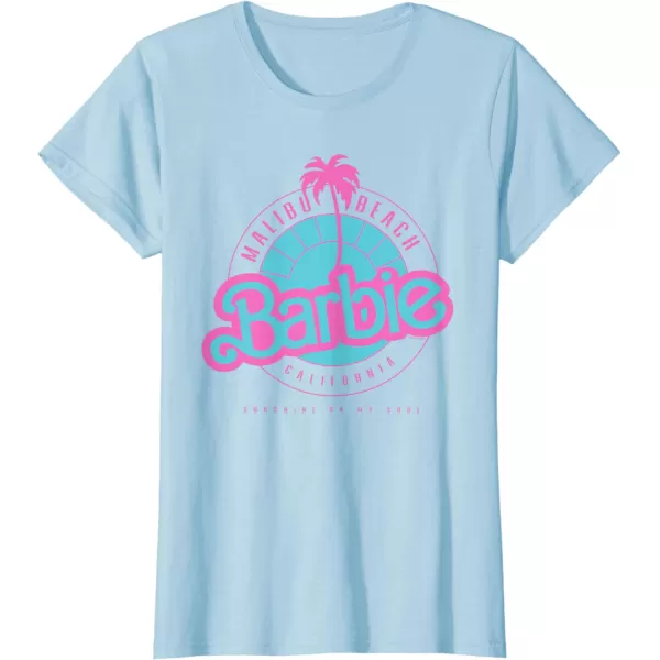 Barbie Malibu Beach California TShirtBaby Blue